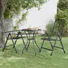 Image de vidaXL Chaises pliables de jardin 2 pcs Maille métallique Anthracite 317340