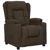Image de Fauteuil inclinable Marron foncé Tissu