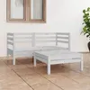 Image de vidaXL 3-delige Loungeset massief grenenhout wit3082393