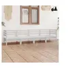 Image de Salon de jardin modulable Vidaxl bois massif blanc 4 pieces x 63.5 x 62.5 4 personnes
