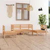 Image de Salon de jardin modulable VIDAXL bois massif marron 4 pieces x 63.5 x 62.5 4 personnes