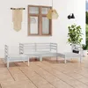 Image de vidaXL Bois de Pin Massif Salon de Jardin 4 pcs Mobilier de Patio Mobilier de Jardin Meubles de Terrasse Ensemble de Meubles 3082523