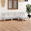Image de vidaXL 4-delige Loungeset massief grenenhout wit3082668
