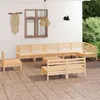 Image de Salon de jardin modulable VIDAXL bois massif marron 10 pieces x 63.5 x 62.5 10 personnes
