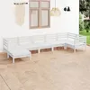 Image de vidaXL Bois de Pin Massif Salon de Jardin 7 pcs Mobilier de Patio Meubles d'Extérieur Ensemble de Meubles de Terrasse 3082965