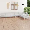 Image de vidaXL 7-delige Loungeset massief grenenhout wit3083015