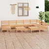 Image de Salon de jardin Vidaxl bois massif bois 10 pieces x 63.5 x 62.5 10 personnes