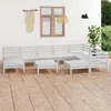 Image de vidaXL Bois de Pin Massif Salon de Jardin 10 pcs Ensemble de Meubles d'Extérieur Mobilier de Patio Meubles de Terrasse 3083030