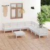 Image de vidaXL 8-delige Loungeset massief grenenhout wit3083100
