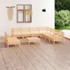 Image de Salon de jardin modulable VIDAXL bois massif bois 10 pieces x 63.5 x 62.5 9 personnes