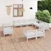 Image de vidaXL 11-delige Loungeset massief grenenhout wit3083215