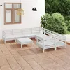 Image de vidaXL 9-delige Loungeset massief grenenhout wit3083250