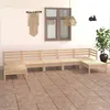 Image de vidaXL Bois de Pin Massif Salon de Jardin 7 pcs Mobilier de Patio Meubles d'Extérieur Mobilier de Jardin Ensemble de Meubles 3083344