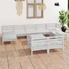 Image de vidaXL 10-delige Loungeset massief grenenhout wit3083380