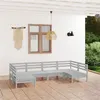 Image de vidaXL 6-delige Loungeset massief grenenhout wit3083395