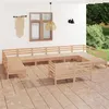 Image de vidaXL Salon de jardin 12 pcs Bois de pin massif 3083494