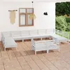 Image de vidaXL Bois de Pin Massif Salon de Jardin 12 pcs Mobilier de Patio Meubles d'Extérieur Mobilier de Jardin Meubles de 3083495