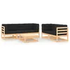 Image de vidaXL Bois de Pin Solide Salon de Jardin 6 pcs avec Coussins Mobilier de Patio Ensemble de Meubles de Terrasse Meubles 3083743