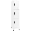 Image de Armoire à casiers Blanc 38x45x180 cm Acier