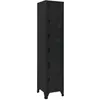 Image de Armoire à casiers Noir 38x40x180 cm Acier