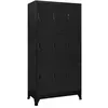 Image de Armoire à casiers Noir 90x45x180 cm Acier