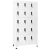 Image de Armoire à casiers Blanc 90x40x180 cm Acier
