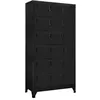 Image de Armoire à casiers Noir 90x40x180 cm Acier