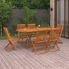 Image de vidaXL 7-delige Tuinset 180x90x75 cm massief acaciahout3086972