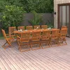 Image de Ensemble à manger de jardin 13 pcs 280x90x75 cm bois d acacia
