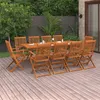 Image de vidaXL 11-delige Tuinset 220x90x75 cm massief acaciahout3086987