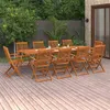 Image de vidaXL 11-delige Tuinset 280x90x75 cm massief acaciahout3086990