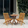 Image de vidaXL 3-delige Tuinset massief teakhout3087186