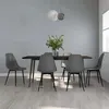 Image de Lot de 6 chaise vidaxl interieur non empilable non pliable H. 84 cm en polypropylene gris