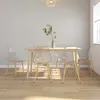 Image de Lot de 6 chaise vidaxl en metal non empilable non pliable interieur H. 84 cm transparent