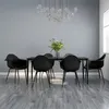 Image de Lot de 6 chaise vidaxl interieur non pliable en polypropylene H. 84 cm noir