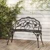 Image de vidaXL Banc de jardin 100 cm Aluminium coulé Noir 317740