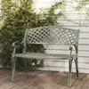 Image de vidaXL Banc de jardin 102 cm Aluminium coulé Vert 317745