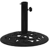 Image de vidaXL Socle de parasol Noir 40x40x32 cm Fonte 317755