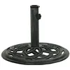 Image de Socle de parasol Vert 44x44x31 cm Fonte