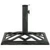 Image de vidaXL Socle de parasol Vert 44x44x31 cm Fonte 317760