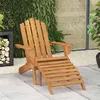 Image de Chaise vidaxl H. 90 cm pliable exterieur en bois marron