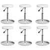 Image de Lot de 6 chaise de bar vidaxl H. 53 cm non pliable interieur en plastique blanc