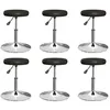 Image de Lot de 6 chaise de bar vidaxl H. 53 cm non pliable interieur en plastique noir