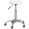 Image de Chaise de bar vidaxl en plastique non pliable interieur H. 54 cm blanc