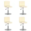 Image de Lot de 4 chaise vidaxl H. 71 cm non pliable interieur en plastique beige