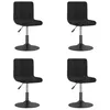 Image de Chaises pivotantes à manger lot de 4 noir velours