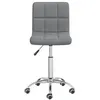 Image de Chaise vidaxl H. 74.5 cm non pliable en plastique interieur gris