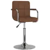 Image de vidaXL Chaise de salle à manger Marron Tissu3087879
