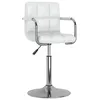 Image de Chaise de bar vidaxl interieur non pliable H. 71 cm en plastique blanc