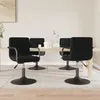 Image de Lot de 4 chaise de bar vidaxl interieur non pliable en plastique H. 71 cm noir